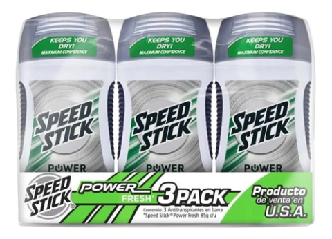 Antitranspirante En Barra Speed Stick, 76g Pack 3