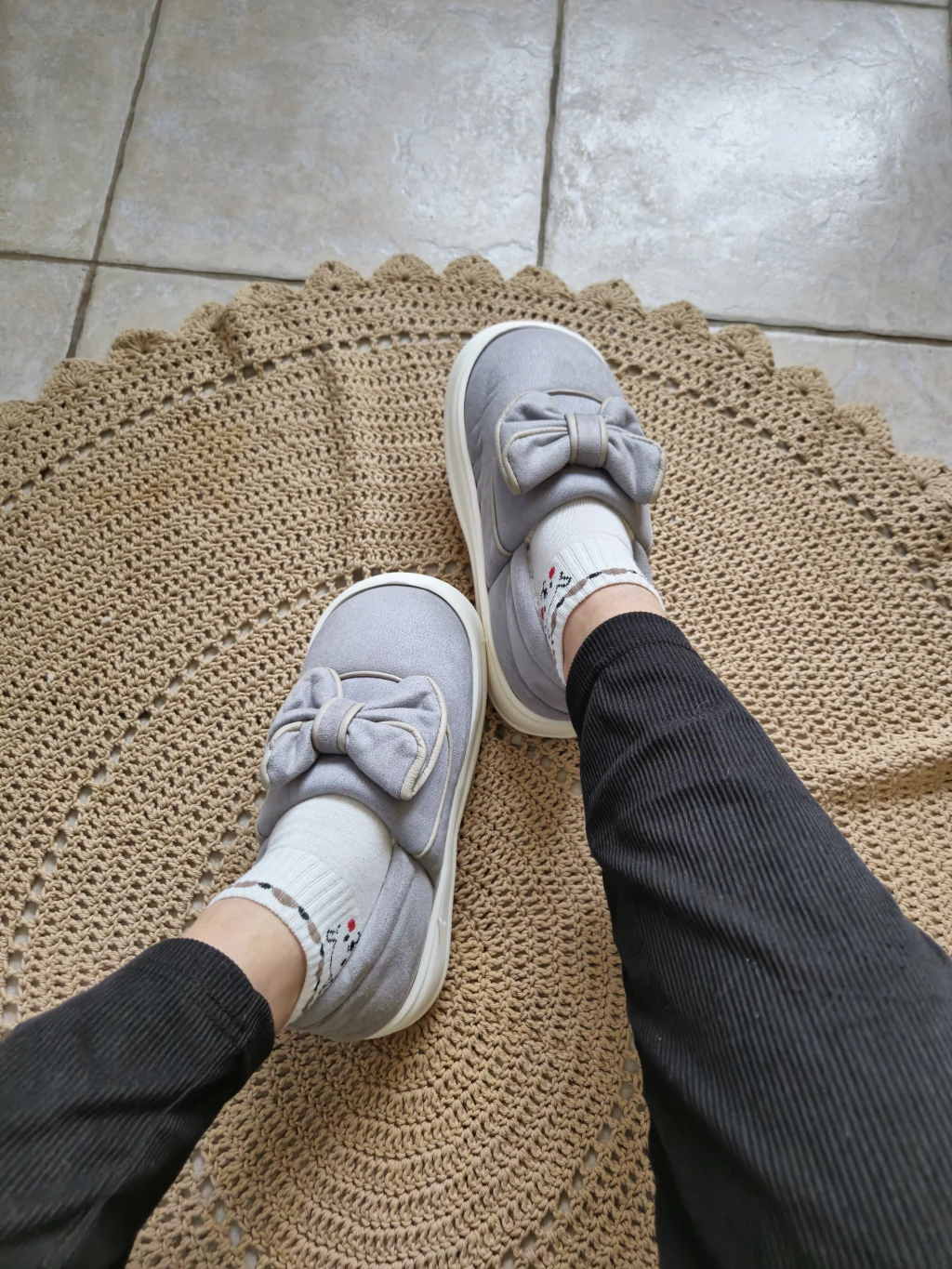 Pantuflas Kate Gris