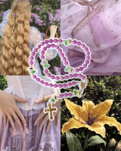 Terço Princesa Rapunzel - comprar online