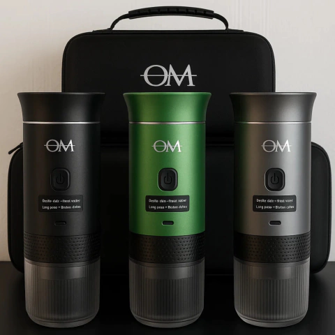 Cafetera Portátil 3 en 1 con Estuche de Regalo – Usa Cápsulas Grandes, Chicas o Café Molido - comprar online