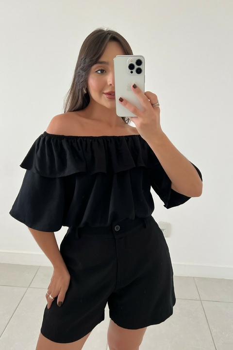 Cropped Babados Cecília - comprar online