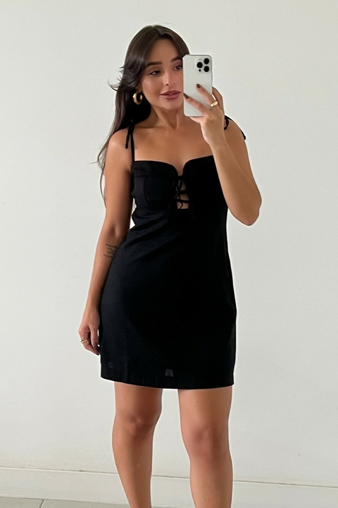 Vestido Reto Alças Ajustáveis Mia - comprar online