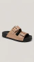 Sandalia Oro Rosa 5436-401-13251 Moleca Mujer Sintética Elegante Taco Medio y Calce Seguro