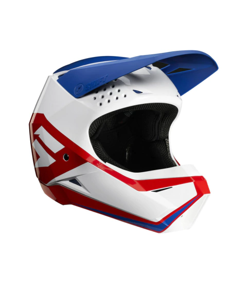 CASCO SHIFT WHIT3 LABEL BLANCO/ROJO NIÑO