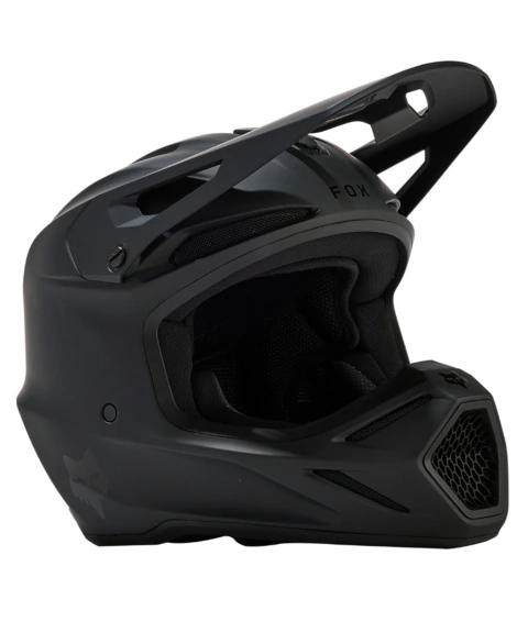 CASCO FOX V3 SOLID NEGRO MATE