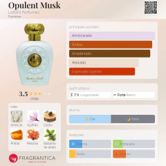 Opulent Musk Lattafa Perfumes Feminino - comprar online