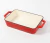 Fuente Roja Esmaltada C/asas 30x22cm - comprar online