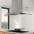 Campana De Isla TST Lacar 90 cm Acero Inox y Cristal 3 Velocidades Uso Dual - tienda online