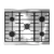 Cocina Morelli Saho Capri Ciega 82 Cm 5 Hornallas Multigas Acero Inox - comprar online
