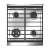 Cocina Morelli Volta 55 Cm 4 Hornallas Multigas Acero Inox - comprar online