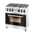 Cocina Morelli Saho Capri Visor 82 Cm 5 Hornallas Multigas Acero Inox en internet