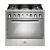 Cocina Morelli Zafira 90 Cm 5 Hornallas Multigas Acero Inox