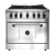 Cocina Industrial Morelli Country 900 Puerta Ciega 6 Hornallas Acero Inox