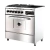 Cocina Morelli Saho Kuma Multigrill 82 Cm Puerta Acero 4 Hornallas