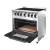 Cocina Industrial Morelli Country 900 Puerta Visor 6 Hornallas Acero Inox en internet