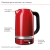 Pava KitchenAid de Temperatura Variable con 1.7L - Empire Red - LKEK1701RER - GASTROBER equipamiento gastronomico