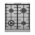 Cocina Morelli Ferro Con Parrilla 55 Cm 4 Hornallas Multigas Acero Inox - comprar online