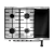 Cocina Morelli Saho Kuma Multigrill 82 Cm Puerta Acero 4 Hornallas - comprar online