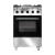 Cocina Morelli Saho Kuma Visor 55 Cm 4 Hornallas Multigas Acero Inox