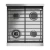 Cocina Morelli Vintage Touch 55 Cm 4 Hornallas Multigas Acero Inox - comprar online