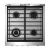 Cocina Industrial Morelli Zafira 600 Evo 4 Hornallas Multigas Acero Inox - comprar online