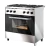 Cocina Morelli Saho Kuma 82 Cm Puerta Visor 5 Hornallas Multigas