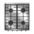 Cocina Morelli Saho Kuma Ciega 55 Cm 4 Hornallas Multigas Acero Inox - comprar online
