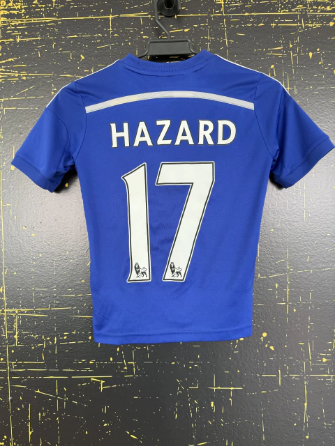 CAMISETA CHELSEA FC DE INGLATERRA 2014 #17 HAZARD ADIDAS TALLA S NIÑO - comprar en línea