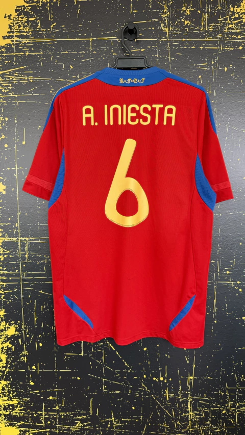 CAMISETA SELECCIÓN DE ESPAÑA 2011 #6 A. INESTA ADIDAS TALLA L - comprar en línea