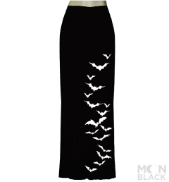 Saia Longa Morcegos - Moon Black