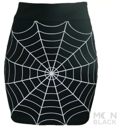 Saia justa teia de aranha - Moon Black