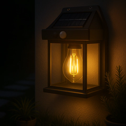 Reflector Aplique Led Con Panel Solar Recargable - comprar online