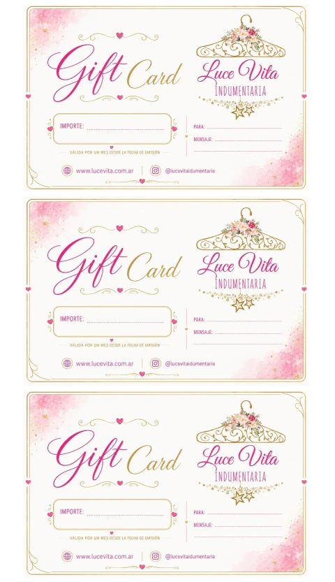 GIFT CARD LUCE VITA