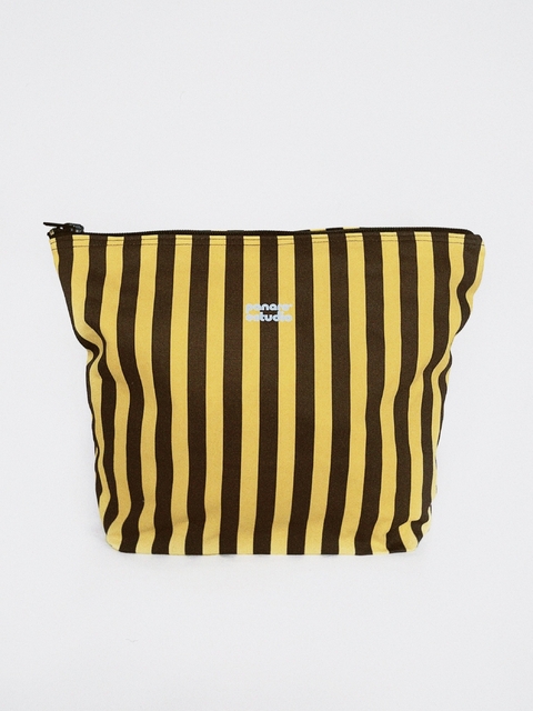 necessaire grande ZABAIONE amarillo y chocolate - comprar online