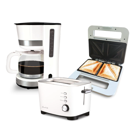 Combo Desayuno Cafetera, Tostadora y Sandwichera Smart-tek - comprar online