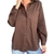 Camisa Social Marrom - QUERÊ