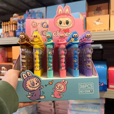 Lapicera kawaii Personajes con dijes 3D