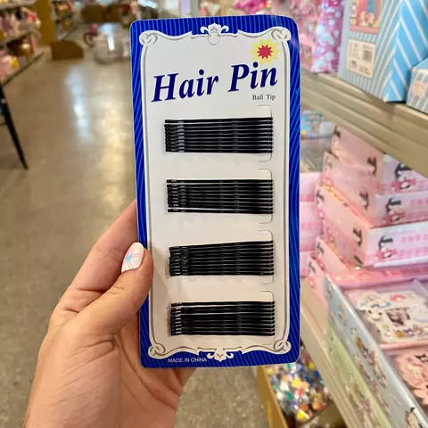 Pack de invisibles negros x40 unidades - Hair Pin