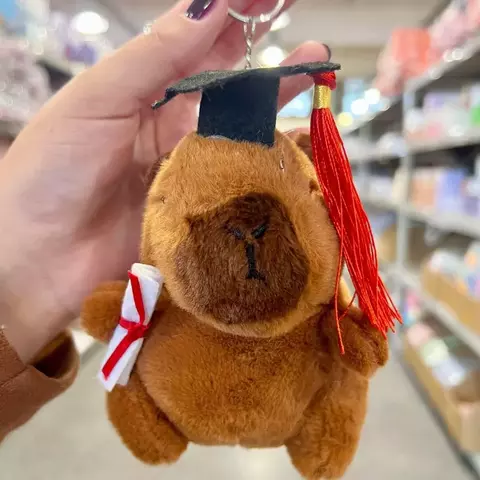 Llavero de Peluche Capybara Graduado - comprar online