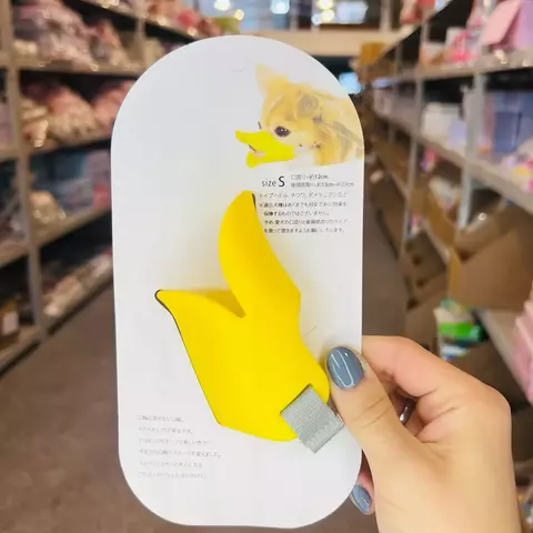 Bozal divertido con forma de pico de pato