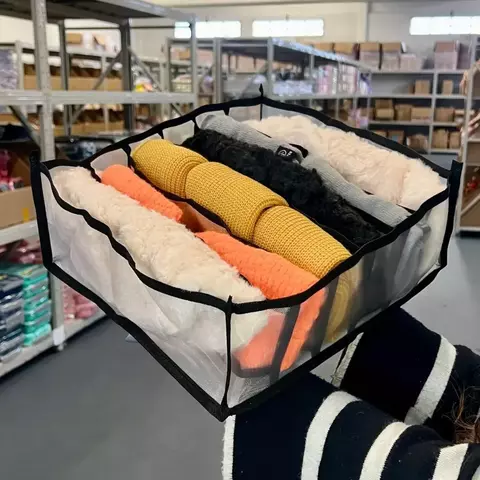 Organizador de cajón con 6 compartimentos reforzados 30 x 30 - comprar online