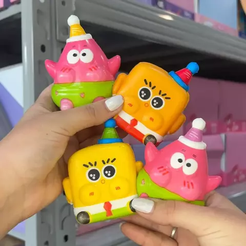 Squishies Bob Esponja y Patricio antiestrés