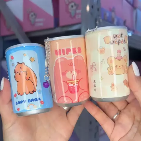 Toallitas humedas en lata diseño kawaii - comprar online