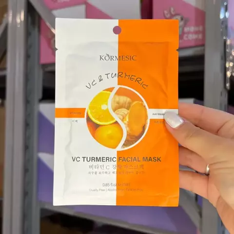 Mascarilla facial VC Turmeric con dos componentes x10 unidades - comprar online