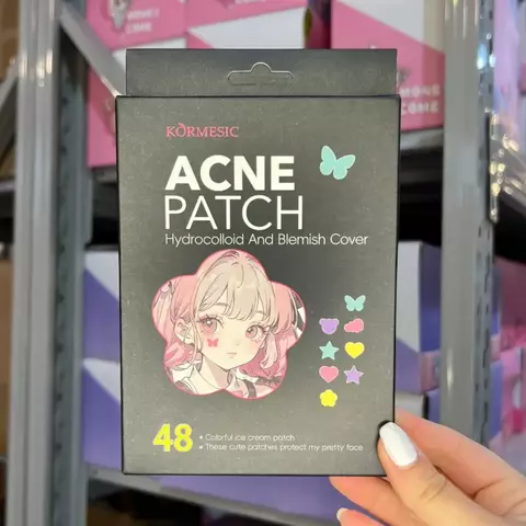 Parches x48 para acne con formas y color