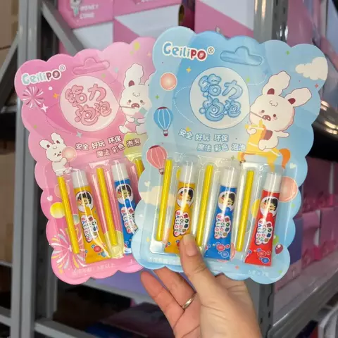 Set de burbujas mágicas con sorbete