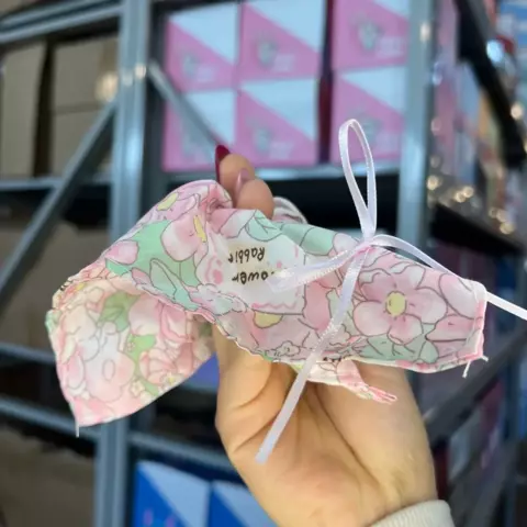 Colita floral con lazo y florcitas