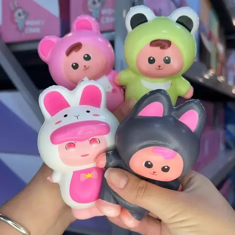 Squishy muñeco con disfraz animal diseños variados