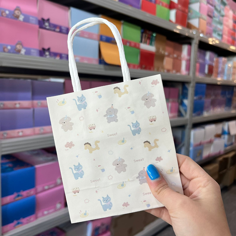 Bolsa de papel pequeña diseño infantil kawaii - comprar online
