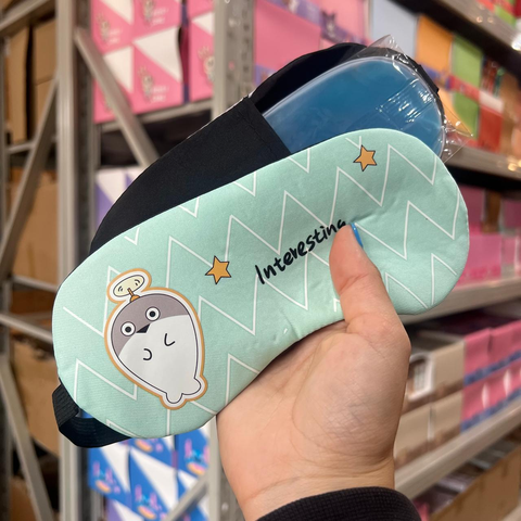 Antifaz para dormir con gel frío/calor diseño kawaii - comprar online